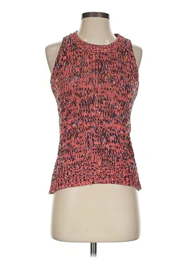 Pre-owned Ann Taylor Loft Sweater Vest In Orange