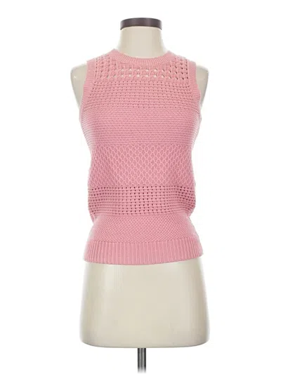 Pre-owned Ann Taylor Loft Sweater Vest In Pink