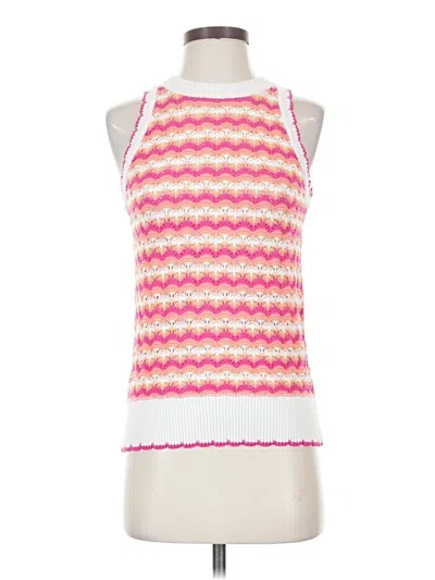 Pre-owned Ann Taylor Loft Sweater Vest In Pink