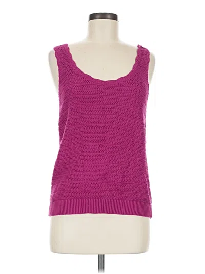 Pre-owned Ann Taylor Loft Sweater Vest In Pink