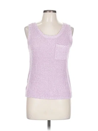 Pre-owned Ann Taylor Loft Sweater Vest In Purple