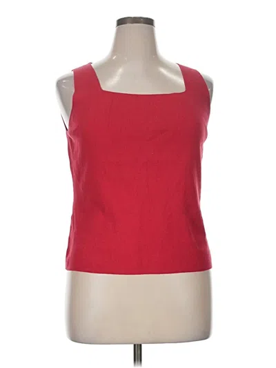 Pre-owned Ann Taylor Loft Sweater Vest In Red