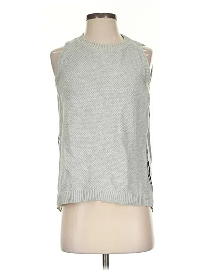 Pre-owned Ann Taylor Loft Sweater Vest In Silver