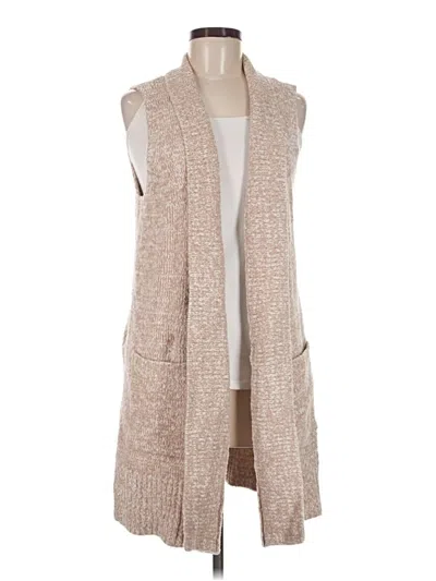 Pre-owned Ann Taylor Loft Sweater Vest In Tan