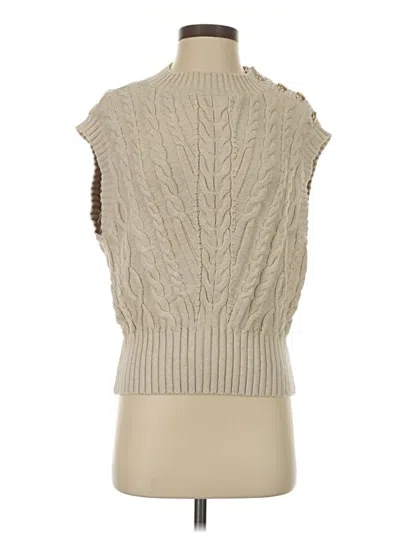 Pre-owned Ann Taylor Loft Sweater Vest In Tan