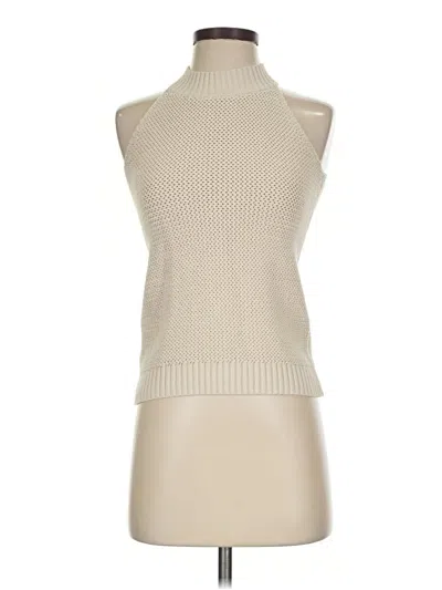 Pre-owned Ann Taylor Loft Sweater Vest In Tan