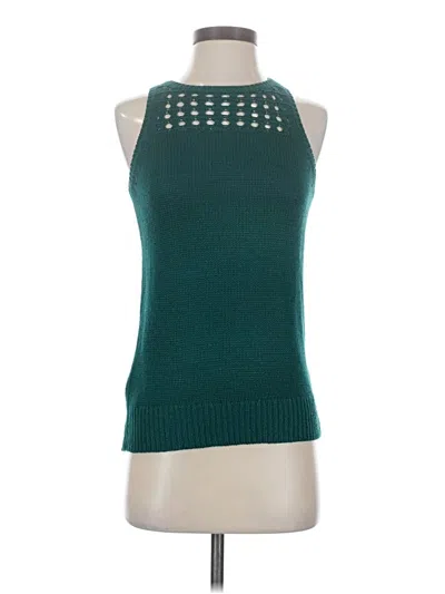 Pre-owned Ann Taylor Loft Sweater Vest In Teal