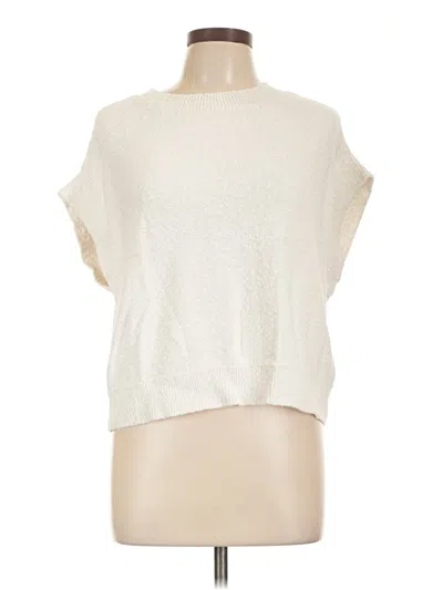 Pre-owned Ann Taylor Loft Sweater Vest In White