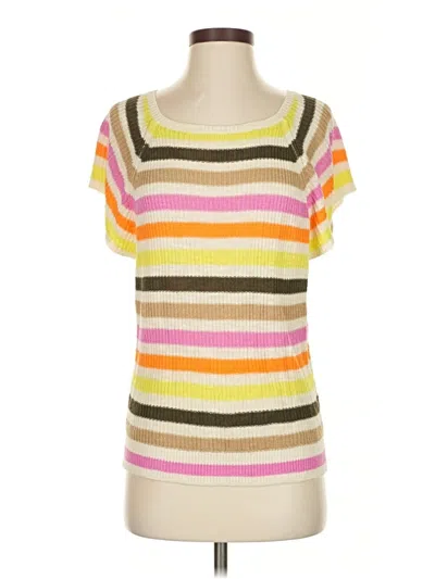 Pre-owned Ann Taylor Loft Sweater Vest In Yellow