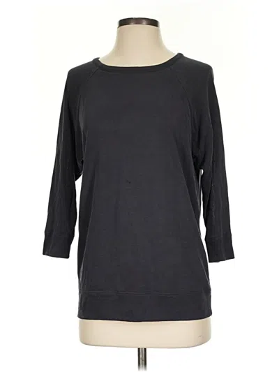 Pre-owned Ann Taylor Loft Sweatshirt In Black