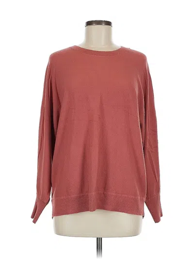 Pre-owned Ann Taylor Loft Sweatshirt In Burgundy