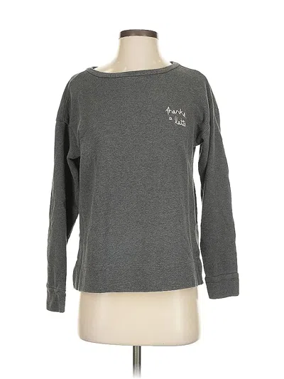 Pre-owned Ann Taylor Loft Sweatshirt In Gray
