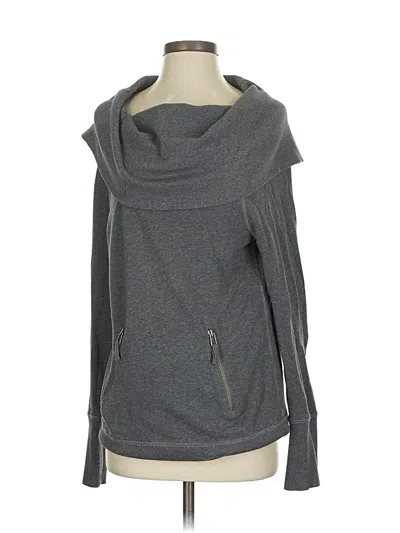 Pre-owned Ann Taylor Loft Sweatshirt In Gray
