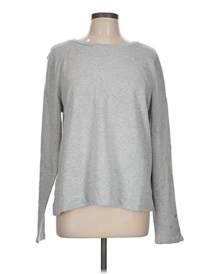 Pre-owned Ann Taylor Loft Sweatshirt In Gray
