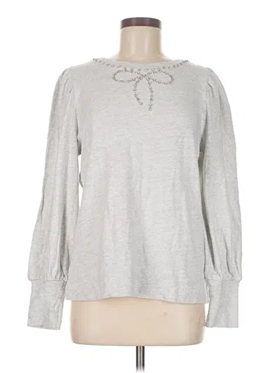 Ann Taylor Loft Sweatshirt In Gray