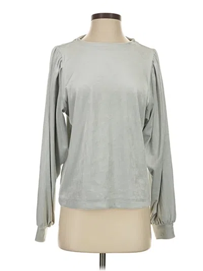 Pre-owned Ann Taylor Loft Sweatshirt In Gray