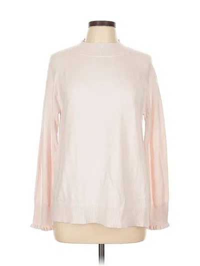 Pre-owned Ann Taylor Loft Sweatshirt In Pink