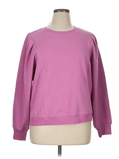 Ann Taylor Loft Sweatshirt In Pink