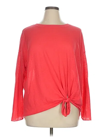 Pre-owned Ann Taylor Loft Sweatshirt In Red