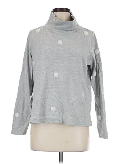 Pre-owned Ann Taylor Loft Sweatshirt In Silver