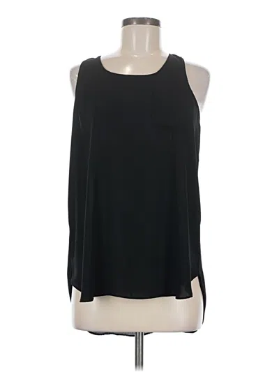 Pre-owned Ann Taylor Loft Tank Top Black Cold Shoulder Neckline Tops