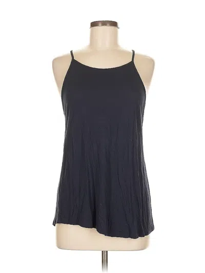 Pre-owned Ann Taylor Loft Tank Top Black Halter Neckline Tops