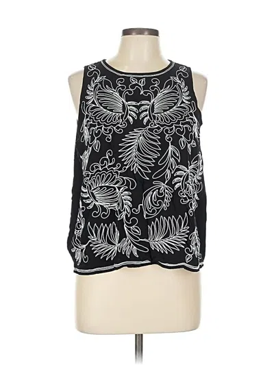 Pre-owned Ann Taylor Loft Tank Top Black Halter Neckline Tops