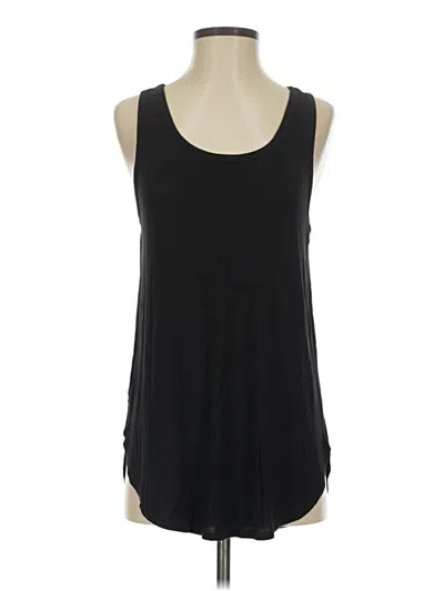 Pre-owned Ann Taylor Loft Tank Top Black Halter Neckline Tops