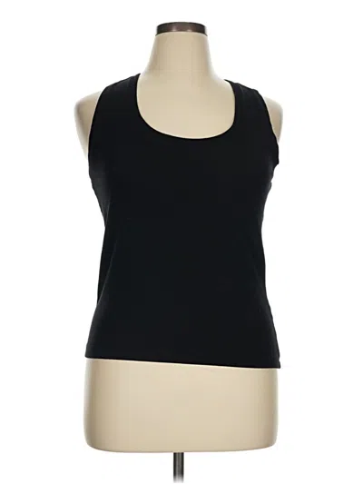 Pre-owned Ann Taylor Loft Tank Top Black Halter Neckline Tops