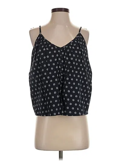 Pre-owned Ann Taylor Loft Tank Top Black Halter Neckline Tops