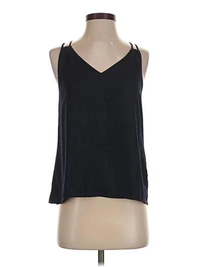 Pre-owned Ann Taylor Loft Tank Top Black Halter Neckline Tops