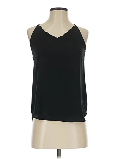 Pre-owned Ann Taylor Loft Tank Top Black Halter Neckline Tops