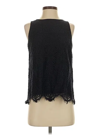 Pre-owned Ann Taylor Loft Tank Top Black Halter Neckline Tops