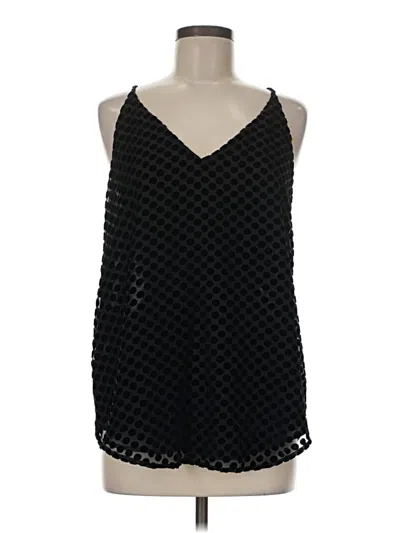 Pre-owned Ann Taylor Loft Tank Top Black Halter Neckline Tops