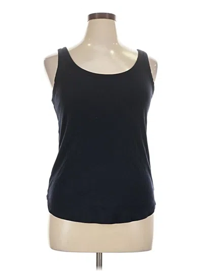 Pre-owned Ann Taylor Loft Tank Top Black Halter Neckline Tops