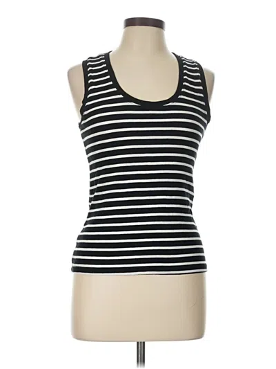 Pre-owned Ann Taylor Loft Tank Top Black Halter Neckline Tops