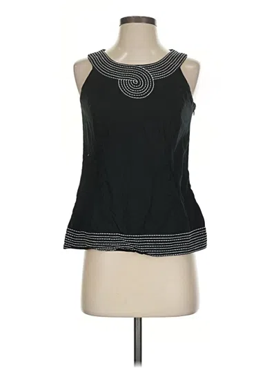 Pre-owned Ann Taylor Loft Tank Top Black Halter Neckline Tops