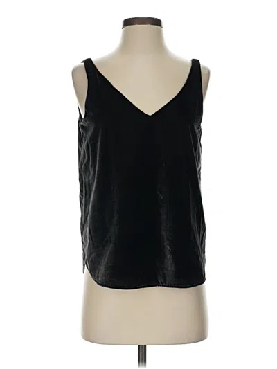 Pre-owned Ann Taylor Loft Tank Top Black Plunge Neckline Tops