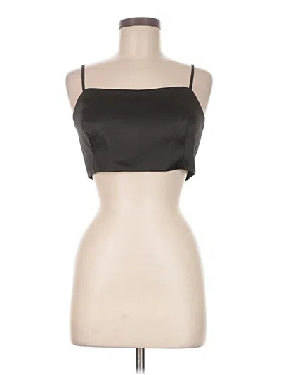 Pre-owned Ann Taylor Loft Tank Top Black Strapless Neckline Tops
