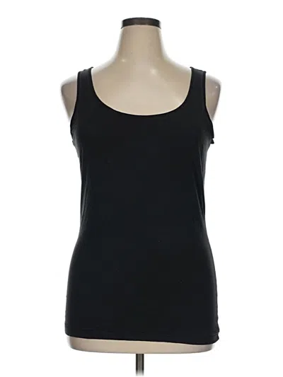 Pre-owned Ann Taylor Loft Tank Top Black Strapless Neckline Tops