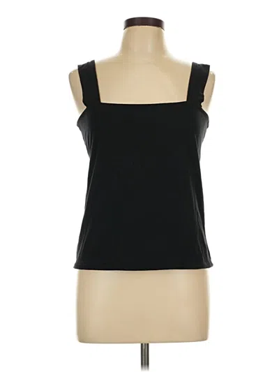 Pre-owned Ann Taylor Loft Tank Top Black Strapless Neckline Tops