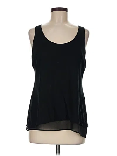 Pre-owned Ann Taylor Loft Tank Top Black Strapless Neckline Tops