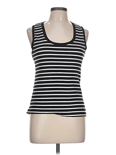 Pre-owned Ann Taylor Loft Tank Top Black Strapless Neckline Tops