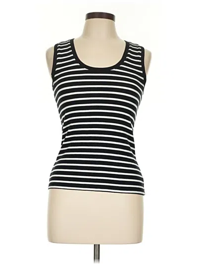Pre-owned Ann Taylor Loft Tank Top Black Strapless Neckline Tops