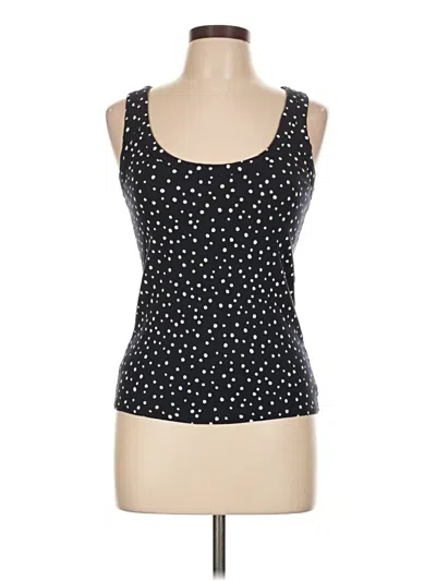 Pre-owned Ann Taylor Loft Tank Top Black Sweetheart Neckline Tops