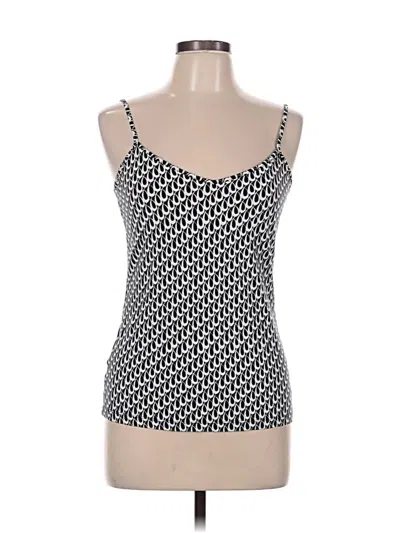 Pre-owned Ann Taylor Loft Tank Top Black Sweetheart Neckline Tops