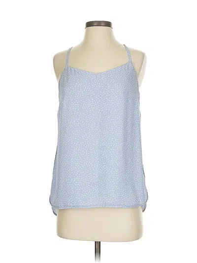 Pre-owned Ann Taylor Loft Tank Top Blue Halter Neckline Tops