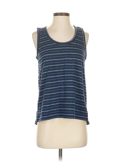 Pre-owned Ann Taylor Loft Tank Top Blue Halter Neckline Tops