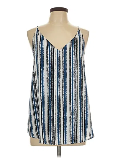 Pre-owned Ann Taylor Loft Tank Top Blue Halter Neckline Tops