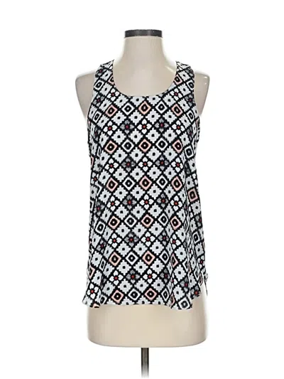 Pre-owned Ann Taylor Loft Tank Top Blue Square Neckline Tops